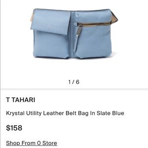Tahari Krystal Utility leather belt bag